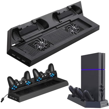 Chargeur de Manette PS4 avec Trousse de Prise pour Pouce, Adaptateur CA à Chargement Rapide