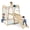Multicolore, variante sur Costway Gymnase Jungle 8-en-1, Ensemble d'Escalade Montessori en Bois avec Glissade et Barre de Singe Multicolore