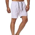 thumbnail image 2 of KIHOUT Short d'Été Rabais Mode Homme Uni Taille Élastique Taille Mi-Haute Ample Poches Bandage Short, 2 of 4