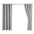thumbnail image 1 of VogueV Rideau de Patio Extérieur Imperméable 52x54 Pouces - Rideaux Occultants Isolés Thermiquement pour Cuisine/salon Gris, 1 of 6