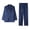 Dark Blue, variant on Ccpelsie Mens Button Down Pajamas Set Soft Pj Sets for Men Long Sleeve Pajamas Mens All Seasons Pjs Sets Loungewear(Dark Blue,XL)