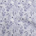thumbnail image 1 of oneOone Georgette Viscose Medium Purple Fabric Floral Sewing Material Print Fabric By The Yard 42 Inch Wide, 1 of 4