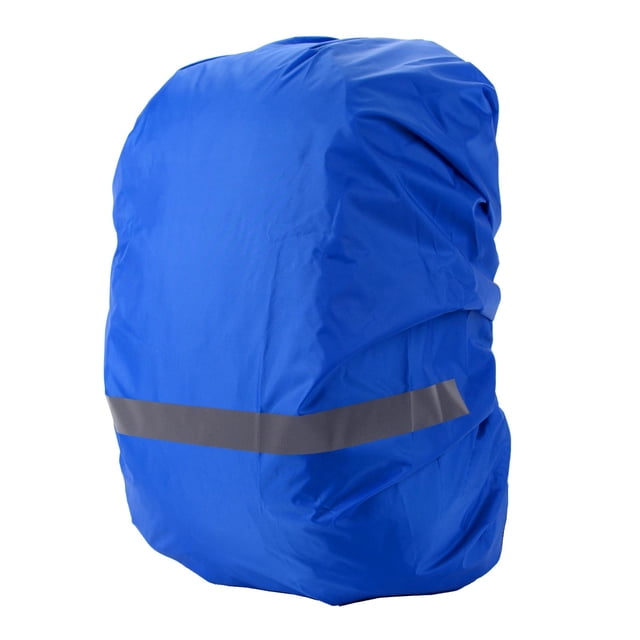 Bmisegm Housse de Pluie pour Sac à Dos avec Bande Réfléchissante Bleue, Conçue pour une protection Imperméable et une Visibilité Lors d'Activités de Plein Air comme la Randonnée, le camping et le Cyclisme. Comprend un Matériau Ultraléger, des Sangles Ajustables à Boucle Non Croisée et une Poche de Rangement Imperméable. Fabriquée en nylon Résistant aux Déchirures avec Revêtement PU pour une Résistance à la Pluie jusqu'à 5000 mm. Convient aux Sacs à Dos Allant de 15 L à 70 L.