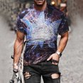 thumbnail image 2 of RKSTN Chemises pour Hommes à Manches Courtes Mode de Rue Décontractée Design Intéressant Imprimé Col Rond Chemises Hawaïennes à Manches Courtes pour Hommes, 2 of 9