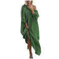 thumbnail image 2 of LSLJS Women Plus Size Daily Casual Open Shoulder Vintage Loose Boho Maxi Dress, 2 of 9