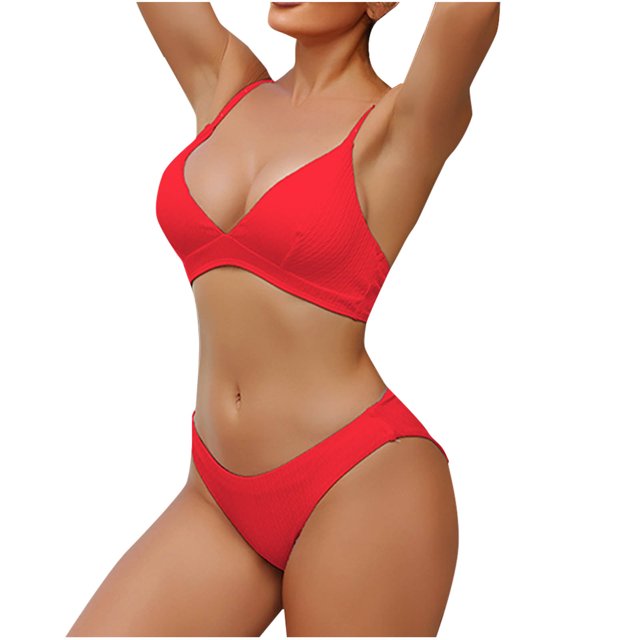 Tqcoqu Ms. Europe And America Bikini Appeal Stick In The Mud Split Swimwear Swimwear