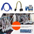 thumbnail image 4 of Wweixi 1pc 60Cm Ver008C Pci-E Riser Card Pcie 1X To 16Xb 3.0 Data Cable 1Set, 4 of 6