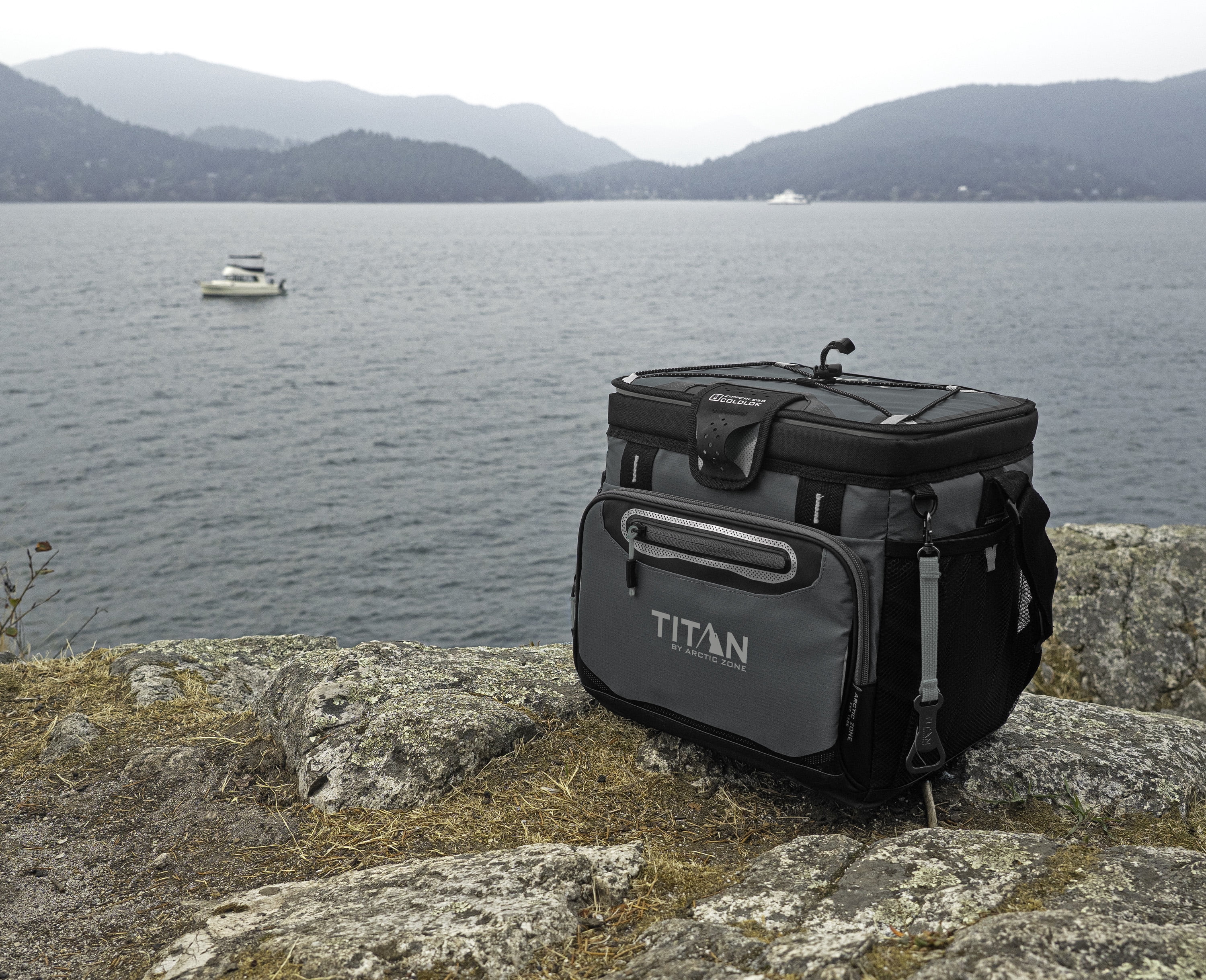 Titan by Arctic Zone  Zipperless Soft Cooler - Basalt Grey 24 Can/13 L Capacity