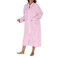 thumbnail image 3 of ameIAEA Peignoirs à Glissière pour Femmes en Molleton Duveteux Robe de Chambre Longue Chemises de Nuit Peignoir avec Poches, 3 of 6