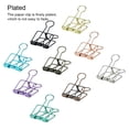 thumbnail image 1 of pitrice 20 Pieces Metal Paper Clip Electroplated Solid Color Replacement Home School Examination Papers Clips Accessories Green 19mm, 1 of 9