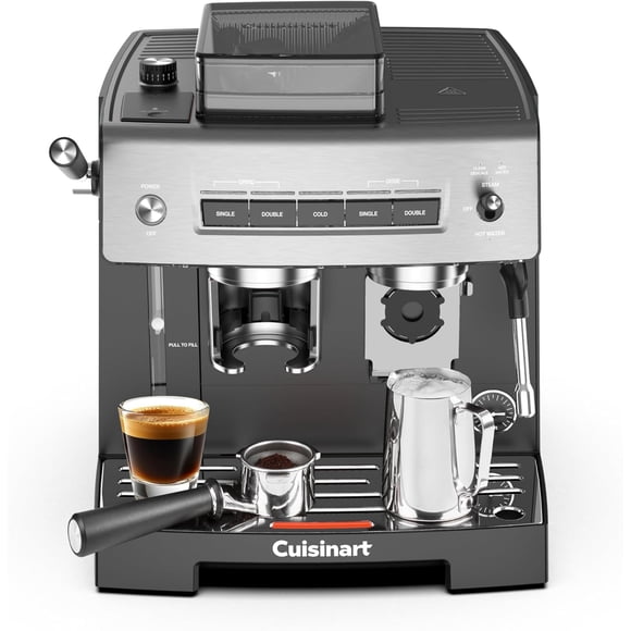 Cuisinart Espresso Bar™ Grind & Brew Machine, Espresso Maker with Milk Frother