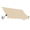 thumbnail image 1 of AWNTECH 8 ft. Charleston Scrolled Arm Style Door/Window Awning Fixed Outdoor Canopy 100.5 Inch W x 24 Inch H x 36 Inch Proj, Dark Tan, 1 of 1