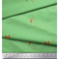 thumbnail image 3 of Soimoi Green Velvet Fabric Flower Buds & Triangle Geometric Decor Fabric Printed Yard 58 Inch Wide, 3 of 5