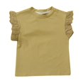 thumbnail image 1 of Birdeem Shirts for Girls Children Solid Color Loose Girl Ruffle Sleeve Round-Neck Blouses Western Style Top, 1 of 1