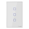 thumbnail image 1 of SONOFF T2US3C-TX 3 Gang Smart WiFi Wall Light Switch 433MHz RF Remote Control APP/Touch Control Timer US Standard Panel Smart Switch Compatible with Google Home/Nest & Alexa, 1 of 8