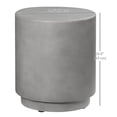 thumbnail image 3 of HOMCOM 17" Round Side Table for Indoor and Outdoor, Light Grey, 3 of 10