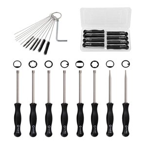 Carburetor Adjustment Tool Kit for Common 2 Cycle Carburator Engine - Carburetor Adjustment Tool Set Carburetor Tune Up Adjusting Tool (8pcs + Cleaning Tool)