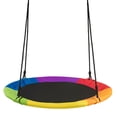 thumbnail image 1 of Costway Balançoire Soucoupe Volante de 40 Pieds' pour Arbre, Balançoire Ronde 900D avec Corde Multicouche, Colorée, 1 of 7