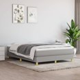 thumbnail image 1 of vidaXL Bed Frame Light Grey 152x203 cm Queen Fabric, 1 of 5