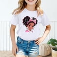 thumbnail image 2 of PMVFHDE Hauts d'Été pour Filles Hauts pour Fille Hauts d'Été pour Fille T-Shirts d'Été Tendance pour Fille T-Shirts Graphiques pour Filles T-Shirts Graphiques pour Enfant T-Shirt Graphique à Col Rond à Manches Courtes pour Fille T-Shirt d'Été Blanc, 9-10 Ans, 2 of 4