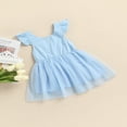 thumbnail image 3 of Robe d'Été Sans Manches en Tulle Tutu pour Tout-Petites Filles Princesse, Jupe, Tenue de Fête Décontractée, 3 of 9