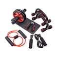 thumbnail image 1 of Lipstore Ensemble Complet de 7 Pcs de Roues de Rouleau d'Entraînement Ab, Accessoire D\'entraînement Physique Rouge, 1 of 8