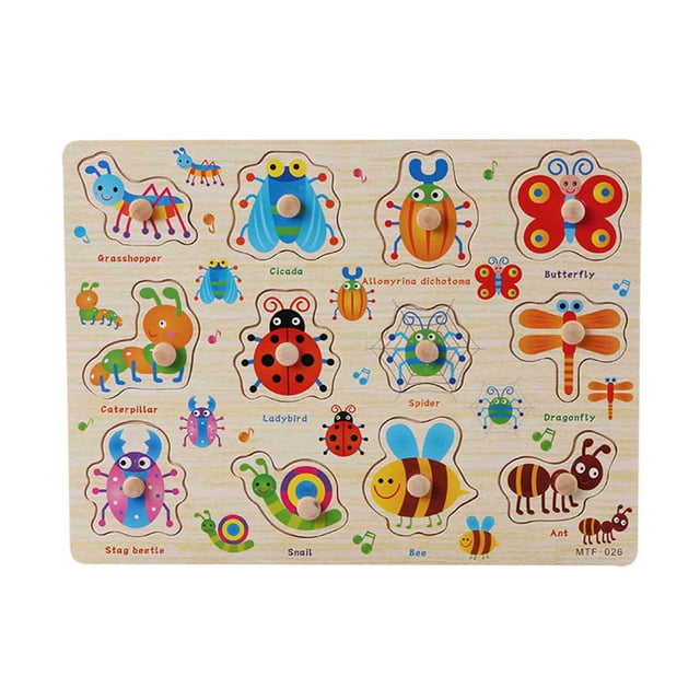 UsRHHA Wooden Number Letter Puzzle Early Learning, Educational Toysfor KidsToddlers Brain Development, Alphabet Puzzle Game
