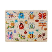 Dvkptbk Puzzle Jigsaw Wooden Number Lette Puzzle Early Learning Kids Educational Toys Puzzles