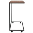 thumbnail image 2 of vidaXL Table d'Appoint avec Roulettes Noir 55x35x70 cm Bois Manufacturé, 2 of 4