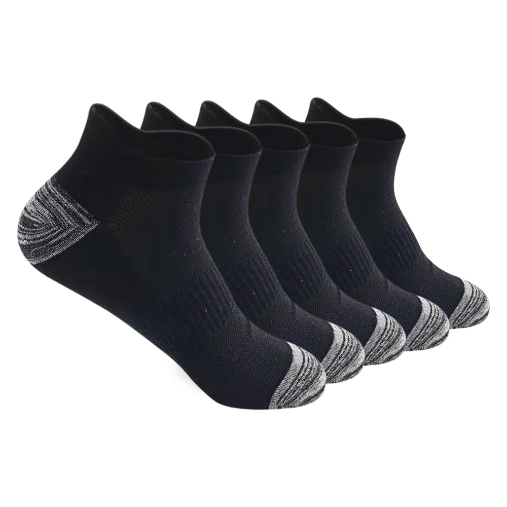 5 pairs of socks Men's summer mesh boat socks Ear lifting anti-drop heel cotton socks Breathable socks