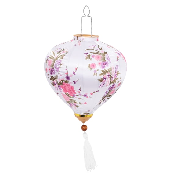 Miangastore Outdoor Hanging Lantern Asian Style Flower Lantern Festive Hanging Lantern Mercery Lantern