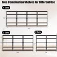 thumbnail image 2 of Heavy Duty Storage Shelves 5-Tier Adjustable Metal Rack - 48”D x 18”W x 72”H Garage Shelving Unit with 1500LB Capacity, Bolt-Free Assembly, 2 of 6