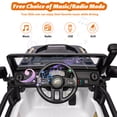 thumbnail image 3 of BeesClover 24V 2-Seater Ride On Car for Kids, Electric Truck with Remote Control, 4x45W Motor, Battery Powered with Switchable 4WD/2WD, LED Headlights and Music Player, 3 of 7
