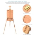 thumbnail image 2 of Portable Wooden French Art Easel Stand, 12 Inch Drawer, Includes Pallete, Sketch Box, Shoulder Strap Easy to Assemble Floor Wooden Easel Stand for Field Painting and Drawing, 2 of 7