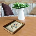 thumbnail image 5 of Rattan Woven Seashell Decorative Storage Tray for Living Room, Picnic, Coffee Table, and Dining Room, 5 of 5