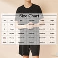 thumbnail image 3 of WRKEKC Ensemble de Pyjama pour Homme Décontracté Col Rond Manches Courtes Short Ensemble de Nuit pour Homme Été Tenue d'Intérieur, 3 of 3