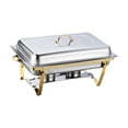 thumbnail image 3 of veasfak Chafing Dish Buffet Chafer Set Rectangular Chafers for Banquet Party Wedding three grid, 3 of 9