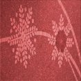 thumbnail image 1 of Ahgly Company Machine Washable Indoor Square Transitional Orange Area Rugs, 5' Square, 1 of 7
