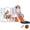 Orange, variant on Qaba 6-in-1 Slide and Swing Set with Basketball Hoop, Climber, Yellow