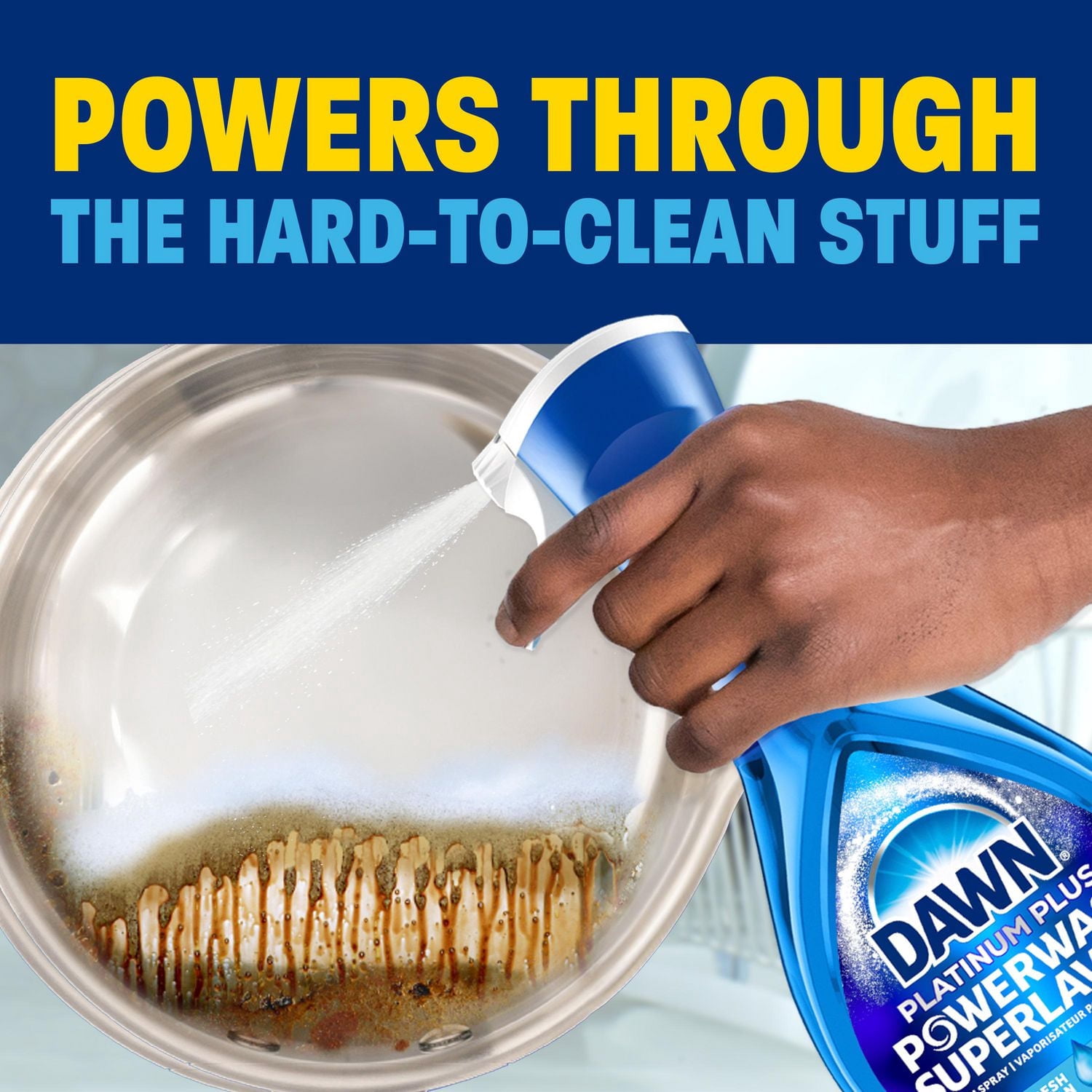 Dawn Powerwash Vaporisateur pour la Vaisselle au Citron, Recharge de Savon à Vaisselle Liquide 473ML