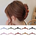 thumbnail image 2 of CSChome Hair Claw Shape Hair Claw Non-Slip Crossing Solid Color Decorative Tight Frosted Large Hair Clamp Styling Tool Hair Claw, 2 of 7