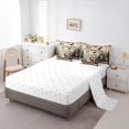 thumbnail image 3 of 7 Piece Bed in a Bag Twin Size Comforter Set for Kids Rustic Moose Bedding Set,Farm Deer Bear Reversible Bed Set,Hunting Themed Comforter with Sheet Set,All Season, 3 of 5