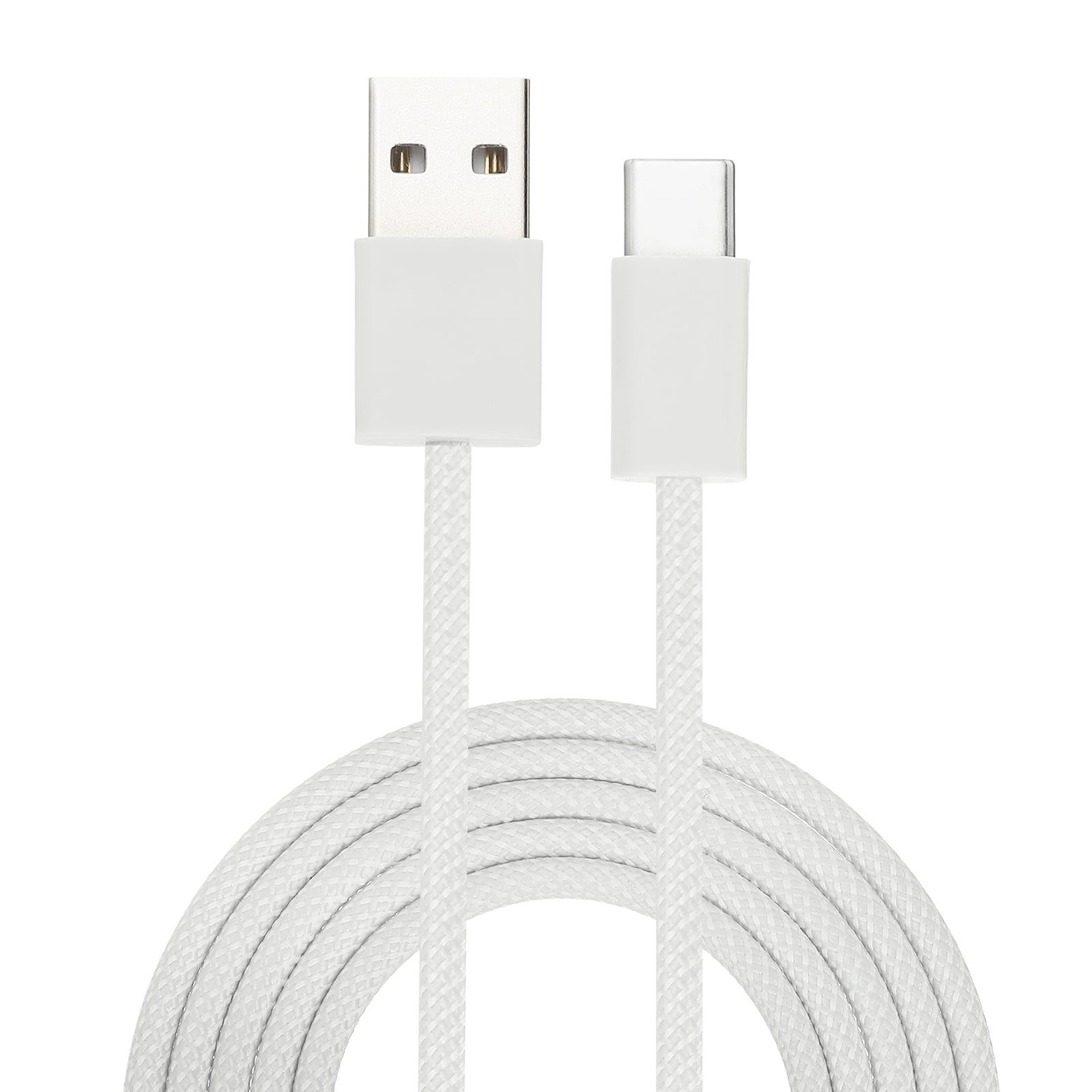 USB Type C Charger Cable, Type-C to USB A Braided Charging Cord Data Transfer Cable for PC Grey 6.56 ft