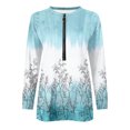 thumbnail image 5 of 2023 Chandail de Mode pour Femmes Rabais de 50 % Liquidation Hauts pour Femmes Automne Manches Longues Chandail Ample Chemise Chic Décontractée Chandails à Col Rond pour Dames, 5 of 5