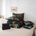 thumbnail image 4 of YST Black Marble 7pcs Bedding Set, Watercolor Abstract Comforter & Duvet, King, 4 of 4