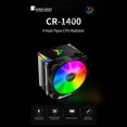 thumbnail image 1 of Amdohai Jonsbo CR-1400 CPU Radiator Computer Tower CPU Cooler PWM 4Pin Fan 4 Heat Pipes 5V ARGB Tower CPU Cooling Fan, 1 of 1