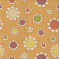 thumbnail image 1 of Ahgly Company Tapis d'Intérieur Lavables en Machine, Carrés, Transitionnels, Orange Jaune, 8' Carré, 1 of 7