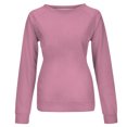 thumbnail image 4 of Yuyuzo 2025 Automne Chandail Sportif Uni pour Femme Décontracté Ample à Col Rond Raglan à Manches Longues Chandail Tunique Hauts Rose A1, 4 of 5