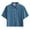 Navy, variant on Men's Short Sleeve Shirt, Casual Summer Plaid Button Down, Relaxed Fit Dropped Shoulder Lightweight Overshirt for Home, Daily Wear, Outdoor Activities