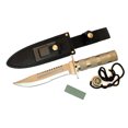 thumbnail image 2 of 10.5" Hunting Knife Survival Knife with Sheath Heavy Duty With Compass, 2 of 2